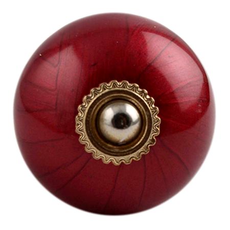 Neon Cherry Golden Fitting Ceramic Dresser Knob Online